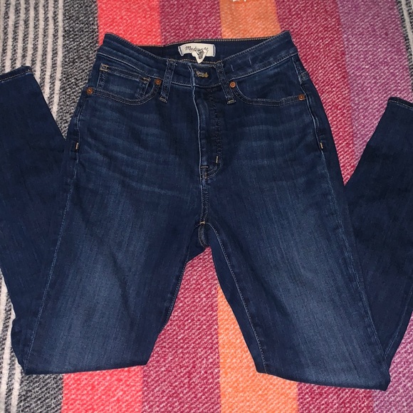 Madewell Dark Wash Hi-Rise Skinnies - Picture 7 of 7